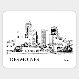Des Moines Iowa Sticker